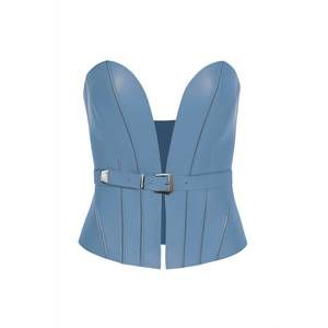 NEW PRITCH LONDON women's corset belt in blue